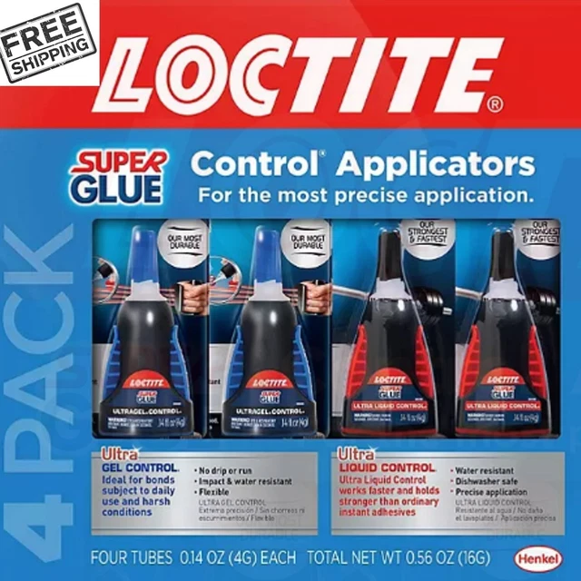LOCTITE ULTRA GEL and Liquid Control Super Glue, 4 Gram Adhesive Multi