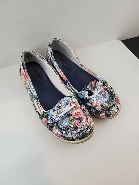 JCP~Arizona Jean Co Floral~Size 8M~Boat Shoes~