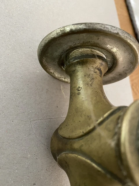 Alter Messing Wasserhahn  Patina Brunnen Absperr Ablasshahn  1/2
