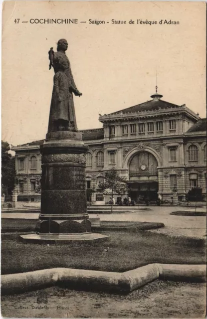 CPA AK VIETNAM SAIGON Statue of the Brief of the Hadrian INDOCHINA (1221790)