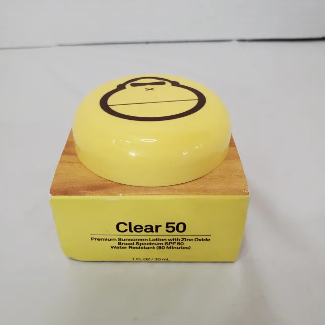 Sun Bum  SPF 50 Clear Zinc Oxide Cream 1 OZ Tub Exp 3/23