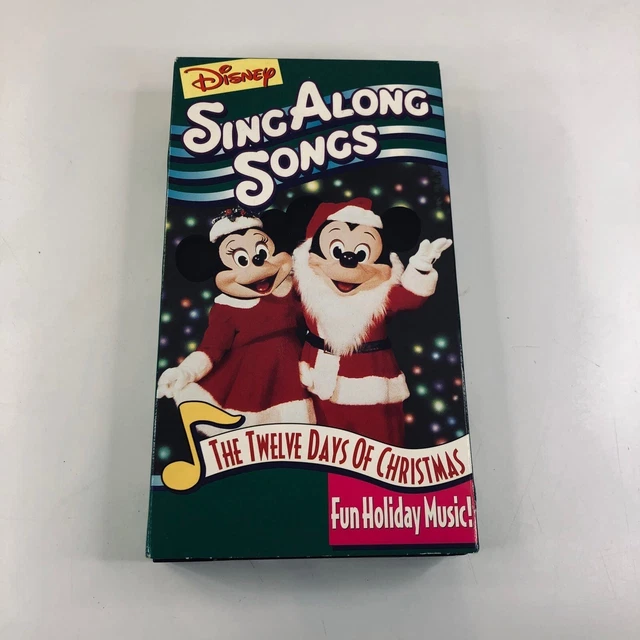 DISNEY SING ALONG Songs VHS Lot of 4 Christmas, Topsy Turvy, Colors of