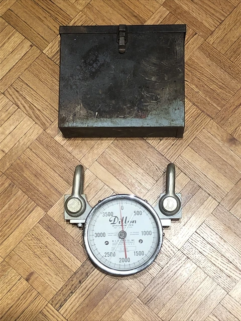 Dillon Dynamometer 4000 LBS Capacity 25 LB Divisions - 5.5” Dial w/ Metal Case