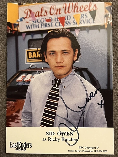 BBC EastEnders Ricky Butcher Hand Signed Cast Card Sid Owen Autograph