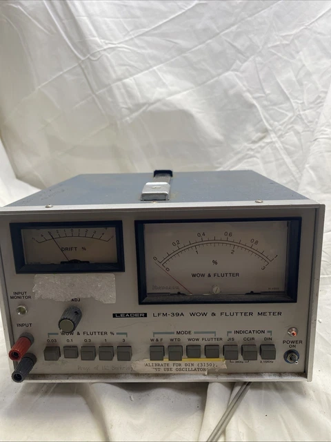 アンプ LEADER LTM-3610 WOW & FLUTTER METER アンプ LEADER LTM-3610 WOW & FLUTTER METER Wow & Flutter