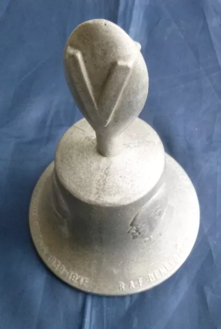 WWII Period Victory Bell RAF Benevolent Fund Made From Shot Down German Aircraft