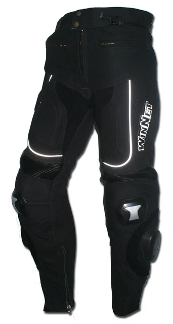 Pantaloni da moto per tuta in di pelle con protezioni saponette sliders 50 52 54