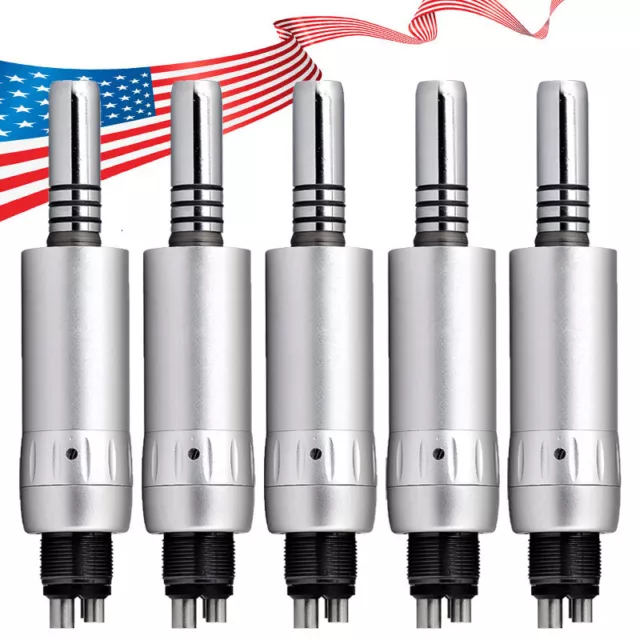 【USA】Inner Water Spray Dental Slow Low Speed Handpiece E-Type Air Motor 4 Hole