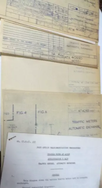 Gpo Strowger Diagram  Traffic Meters Atw /Atx / At / Notes