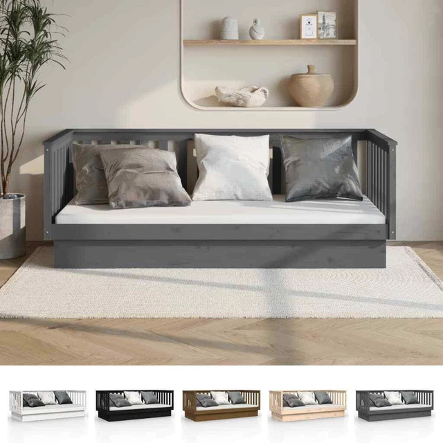 Tagesbett Massivholz Kiefer Sofabett Gästebett Sofa mehrere Auswahl vidaXL