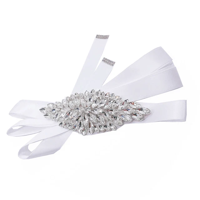 Abito da sposa fascia strass cintura abiti da damigella d'onore