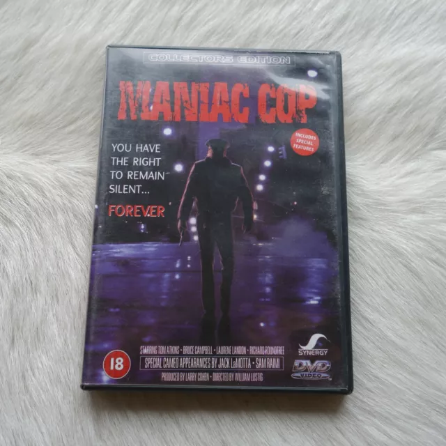 MANIAC COP Dvd 1988 Slasher Film VINTAGE COLLECTORS EDITION Zombie Slasher Dvd