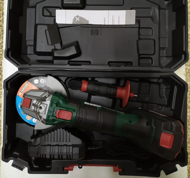 PARKSIDE PWSA 20-LI F4 SMERIGLIATRICE ANGOLARE RICARICABILE + KIT