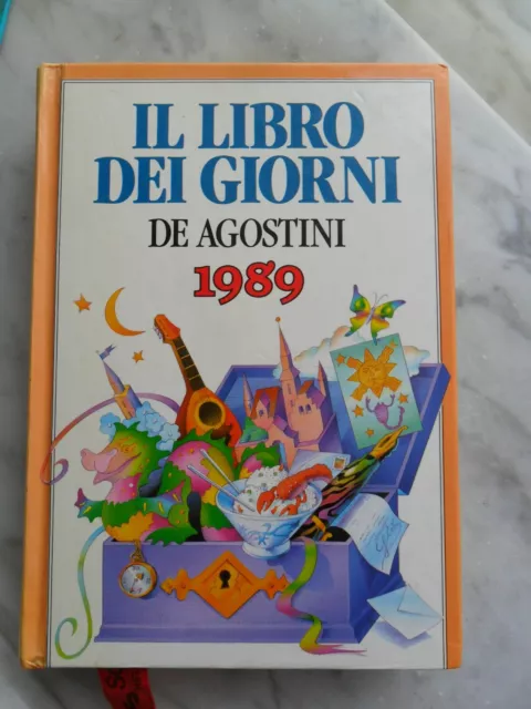 Agenda IL LIBRO DEI GIORNI 1989-DE AGOSTINI Diario da Collezione-VINTAGE