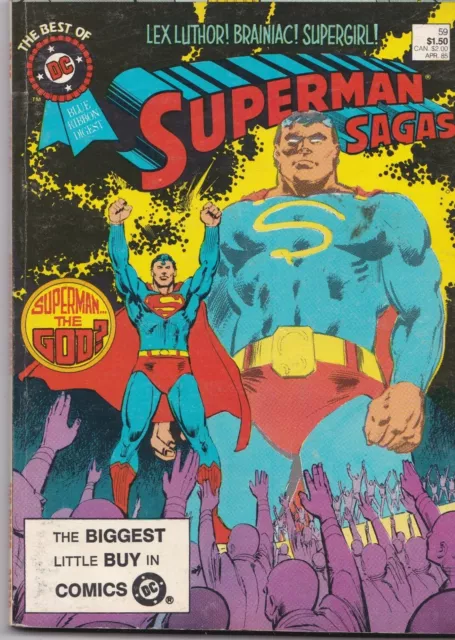 The Best of DC Vol 5 #59 Blue Ribbon Digest 1985 Superman Sagas