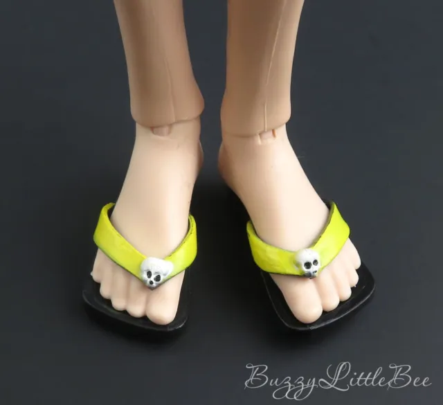 Monster High Doll Jackson Jekyll Gloom Beach Yellow Flip Flops Sandals Boy 2
