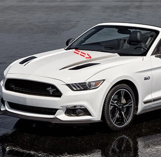 NEW OEM Ford Hood Side Stripe Decal Left Silver GR3Z-6320001-AB Mustang GT 16-17