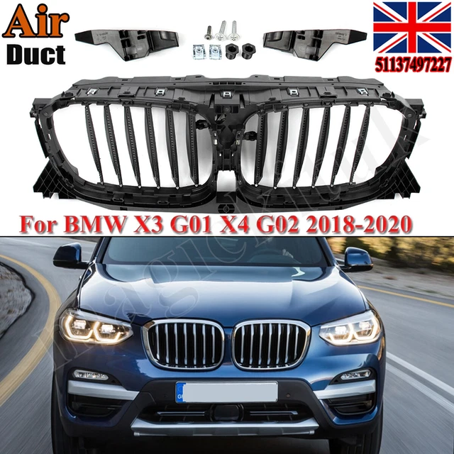 FRONT ACTIVE AIR Shutter Grille Air Flaps Top For 2018-2020 BMW X3 G01 ...