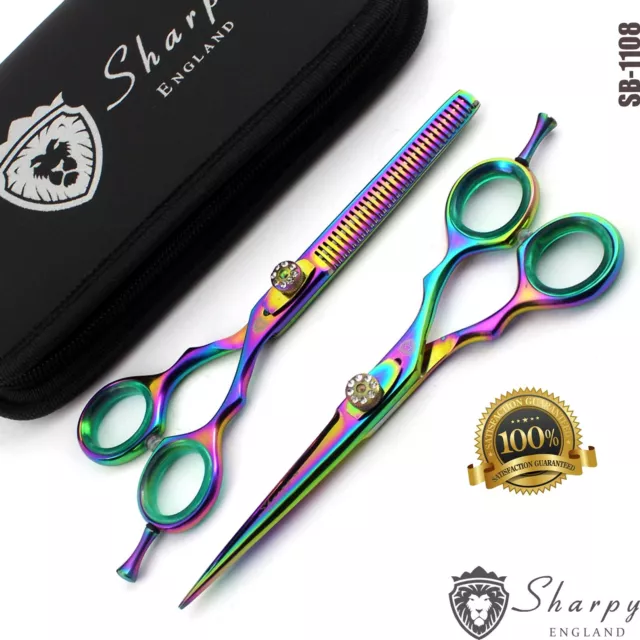 Tijeras Peluquería Profesional Set Barbero Corte Pelo Sharp Cuchilla Tijeras