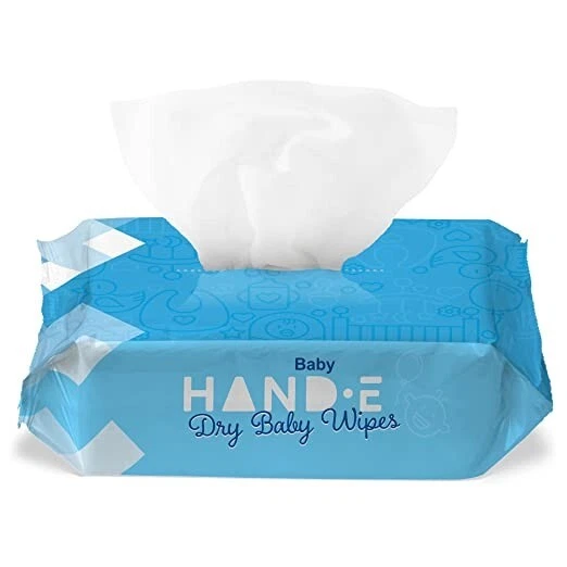 Soft Dry Wipes for Baby 50 Count, Disposable Cloth Wipes - Just Add Water to Use