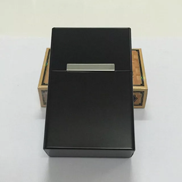 Magnetic Aluminum Grey Metal Cigar Cigarette Box Pocket Tobacco Storage Case