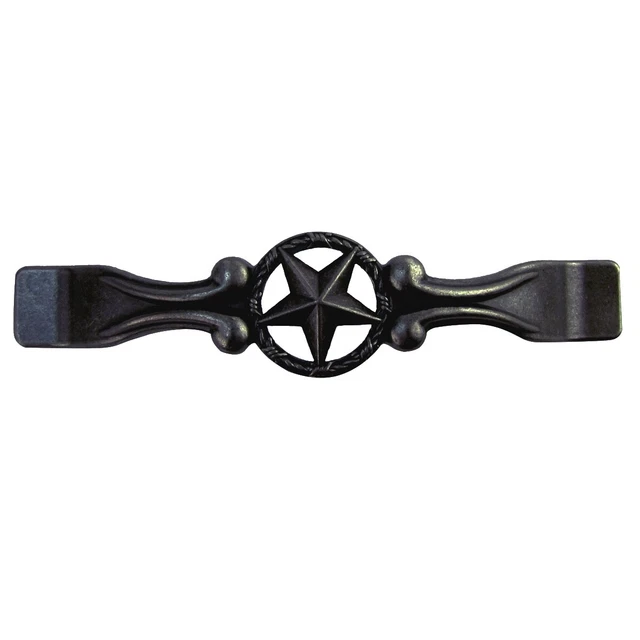 Bronze Metal Texas Star Kitchen Cabinet Pull Handle Dark Rustic Drawer Hardware