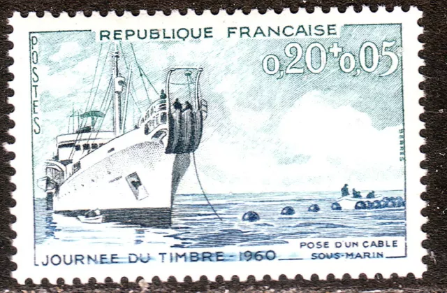FRANCE TIMBRE N° Y&T 1245 " Journée du timbre 1960 " NEUF**