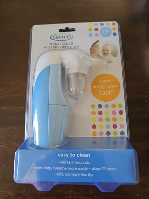 Graco Nasal Clear Aspirator Clears Stuffy Noses Plays 12 Tunes NEW           F30