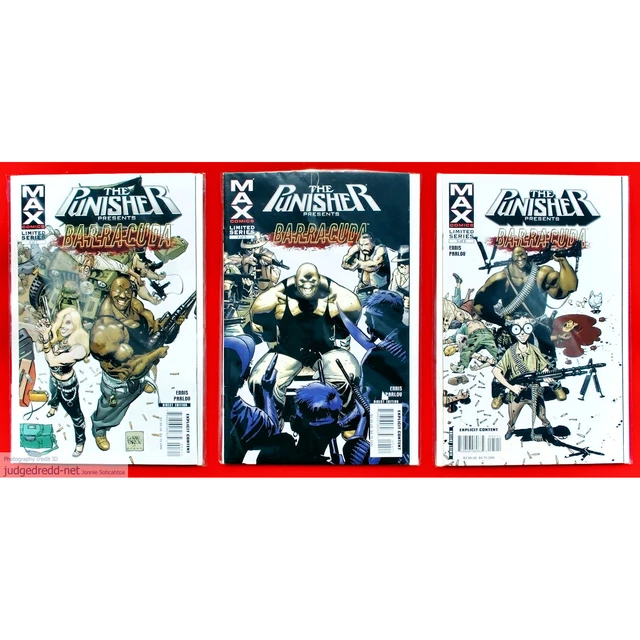 Punisher # 1 3 5 Barracuda  Frank Castle 3 Marvel Max Comic Issues (Lot 2150