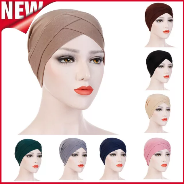 Women Ladies Hair Loss Scarf Cancer Chemo Cap Muslim Turban Hat Hijab Head Wrap