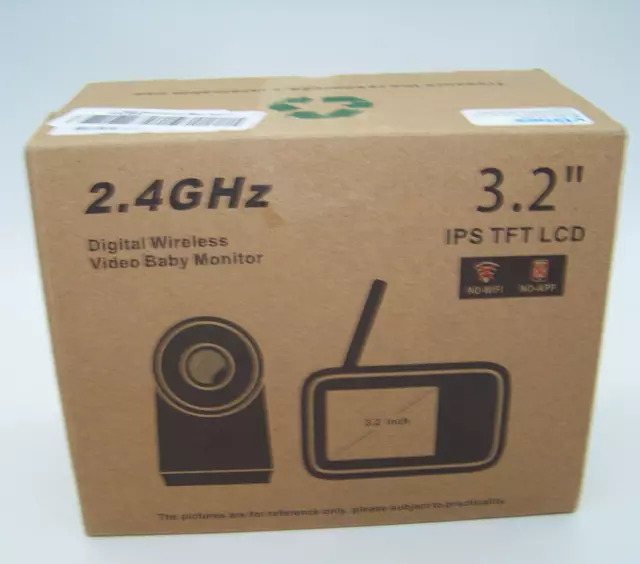 VTimes Baby Monitor with Camera and Audio, 3.2'' Video Baby Monitor, VT302