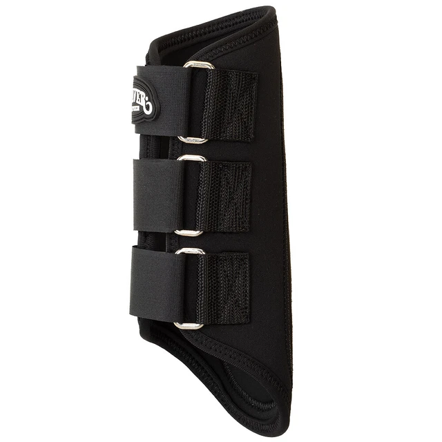 68WL Weaver Horse Splint Boots Pair Neoprene Suede Padding Black