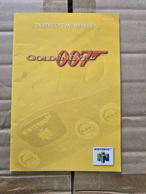 Golden Eye 007 (Nintendo 64 N64) Instruction Booklet Manual Only