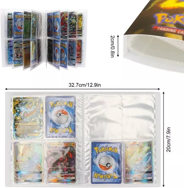 Sammelalbum Mappe für 240 TCG Sammelkarten 4-Pocket Heft Ordner Pokemon Album 2