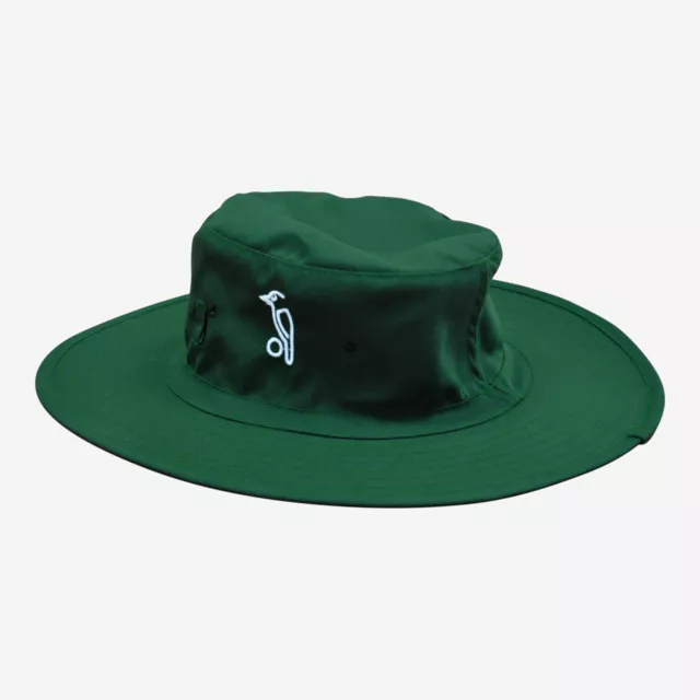 Kookaburra Cricket Wide Brim Bottle Green Sun Hat  - Free P&P