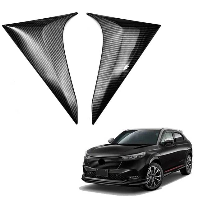 3 x (spoiler finestrino posteriore auto decorazione rivestimento laterale per HRV HR-V Vezel4429