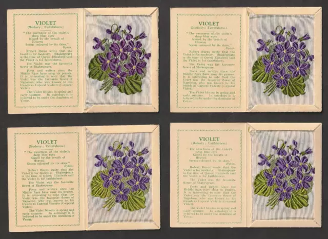 Kensitas tobacco WIX Medium silk flower 1st series VIOLET  Folders A-B-C-D