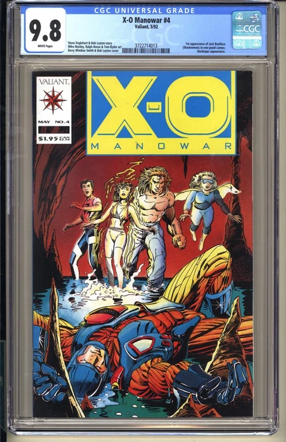 X-0 Manowar #4  CGC 9.8 WP NM/MT  Valiant Comics 1992 1st appearance Shadowman