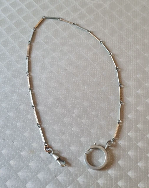 Chaîne De Montre De Poche Rétro En Alliage - Design Vintage, Longueur 38cm, Pour Gousset élégant