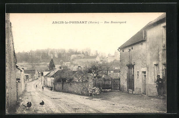 CPA Arcis-le-Ponsart, Rue Beauregard