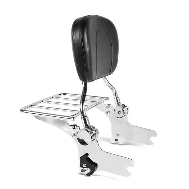 Sissy Bar mit Gepäckträger SR3 für Harley Davidson Touring 97-08 chrom gebraucht