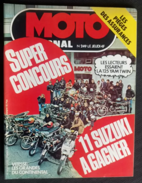 MOTO JOURNAL N° 249 - 8 Janvier 1976
