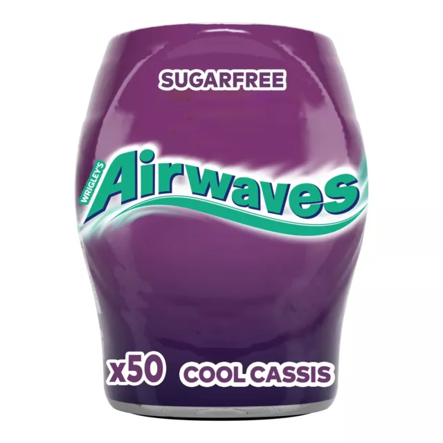 Gomma da masticare Airwaves Cool Cassis senza zucchero confetti snack 5x 91g NUOVO MHD 07/10/2024