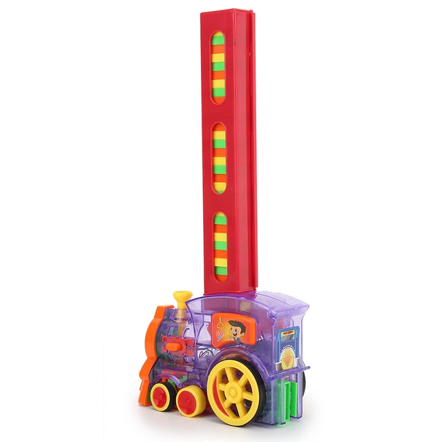 (60 pezzi trasparente) Domino auto elettrica giocattolo domino per diffusione