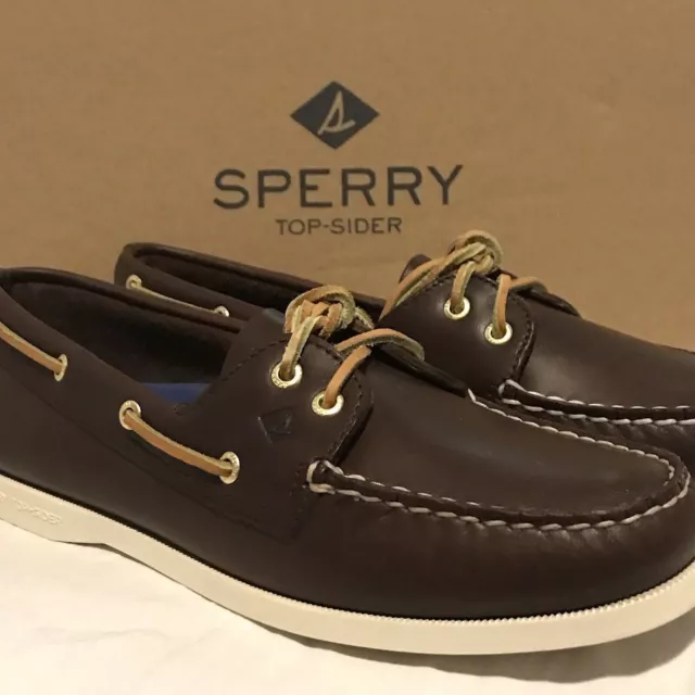 NEW SPERRY Women’s Size 9 M Authentic Original 2 Eye Boat Shoe Brown 9195017