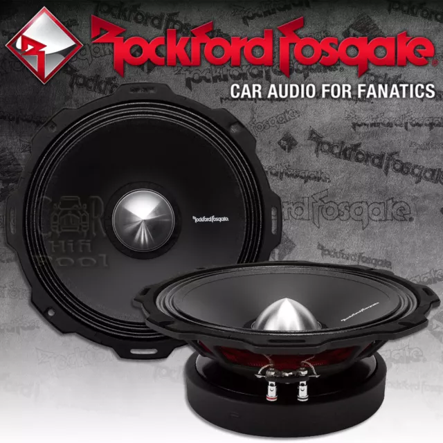 Rockford Fosgate Punch PRO PP PPS4-8 20cm Mid-Bass 4 Ohm Mid-Woofer Paar