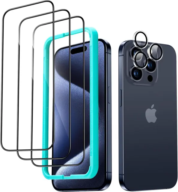 ESR for iPhone 15 Pro Max Case, Compatible with MagSafe, Set with 2 Screen  Protectors and Single Lens Protectors, Air Guard Corners