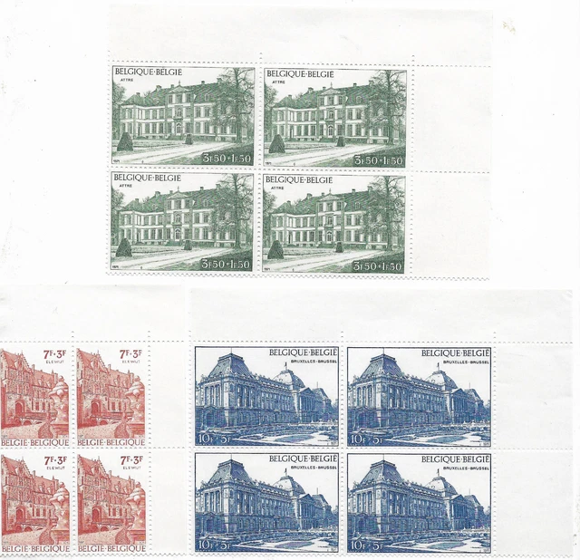 1971 - Belgica'72 COB 1605 à 1607 - Livraison 0€ dès 5 lots groupés