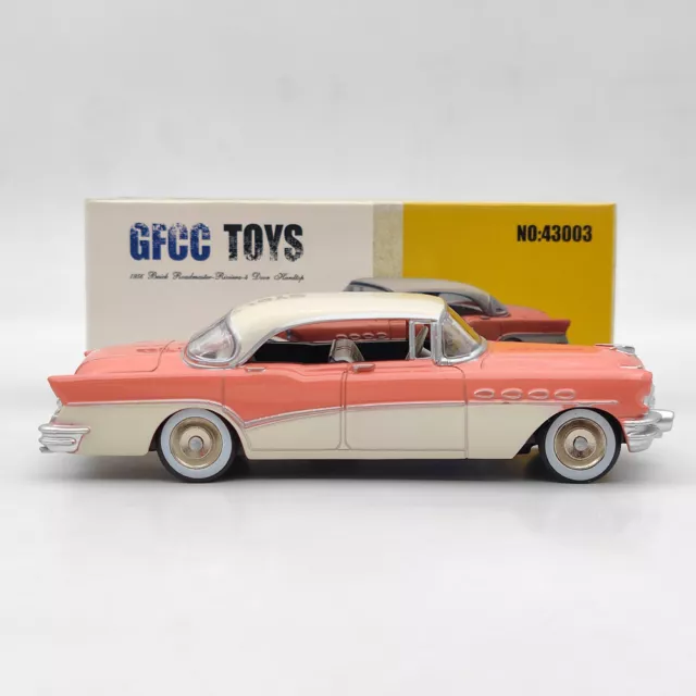 GFCC Toys 1:43 Buick Roadmaster-Riviera-4 Door Hardtop 1956 #43003B Alloy car
