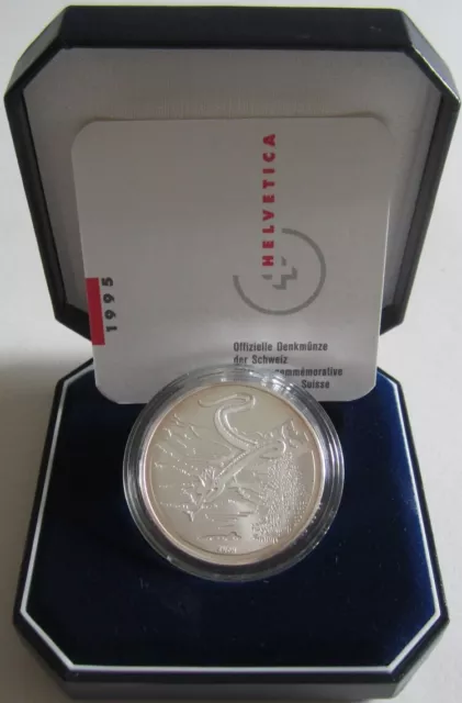 Schweiz 20 Franken 1995 Sagen Schlangenkönigin Silber PP